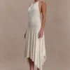 Sylvie Modal Hankie Midi-klänning – Elfenben Sylvie Modal Hankie Midi-klänning – Elfenben