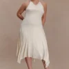 Sylvie Modal Hankie Midi-klänning – Elfenben Sylvie Modal Hankie Midi-klänning – Elfenben