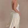 Sylvie Modal Hankie Midi-klänning – Elfenben Sylvie Modal Hankie Midi-klänning – Elfenben