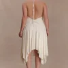 Sylvie Modal Hankie Midi-klänning – Elfenben Sylvie Modal Hankie Midi-klänning – Elfenben