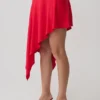 Talise Modal Hankie Midi-kjol – Röd