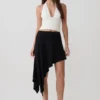 Talise Modal Hankie Midi-kjol – Svart Talise Modal Hankie Midi-kjol – Svart
