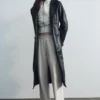 Tarah trenchcoat i konstläder – svart Tarah trenchcoat i konstläder – svart