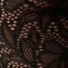 Theodosia asymmetrisk halterneck-top i spets – svart