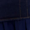 Tully maxikjol i chiffong och Denim – indigoblå