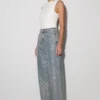Tyla Diamante-Denim-jeans – blå/grön Tyla Diamante-Denim-jeans – blå/grön