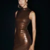 Veronica Sequin Midi Klänning – Chocolate