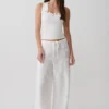 Vianna Broderie Ribbed Tank Top – Elfenben Vianna Broderie Ribbed Tank Top – Elfenben