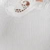Vianna Broderie Ribbed Tank Top – Elfenben Vianna Broderie Ribbed Tank Top – Elfenben