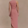 Virginia Suiting broderad midiklänning – Burnt Rose Virginia Suiting broderad midiklänning – Burnt Rose