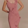 Virginia Suiting broderad midiklänning – Burnt Rose Virginia Suiting broderad midiklänning – Burnt Rose