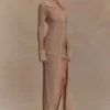 Waverley Metallic Knit Swim Cover Up – Guld Waverley Metallic Knit Swim Cover Up – Guld