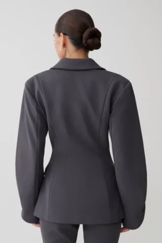 Wesley strukturerad blazer – Charcoal Shadow Wesley strukturerad blazer – Charcoal Shadow