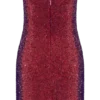 Zander handbroderad strapless miniklänning – röd ombré Zander handbroderad strapless miniklänning – röd ombré