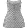 Zuri handbroderad peplumkorsett – silver Zuri handbroderad peplumkorsett – silver
