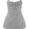 Zuri handbroderad peplumkorsett – silver Zuri handbroderad peplumkorsett – silver